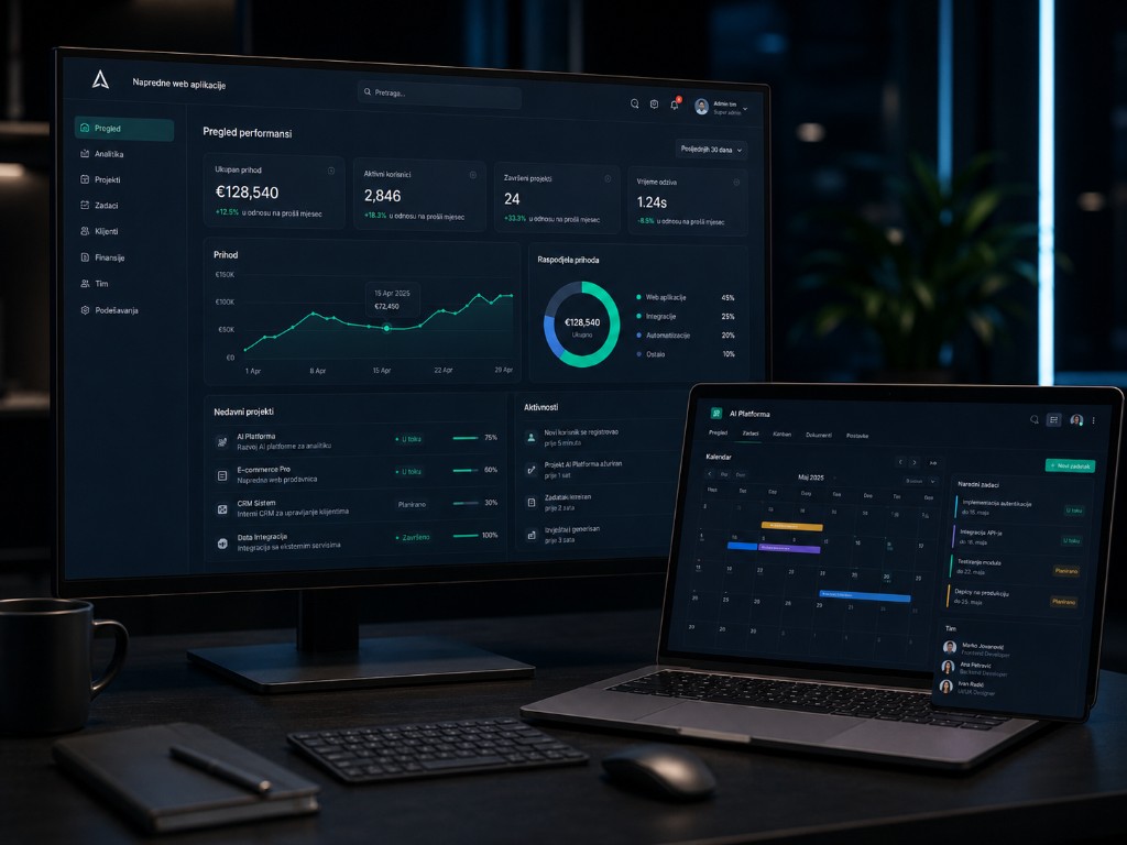 CRM sistemi — prikaz na računaru